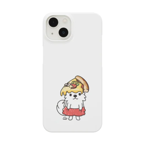 ワンポイント PIZZAゲットした　ポメラニアン Smartphone Case