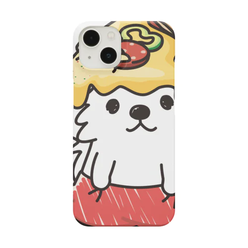 PIZZAゲットした　ポメラニアン Smartphone Case