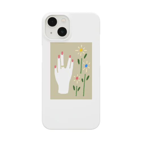 ひづめとお花(ベージュ) Smartphone Case