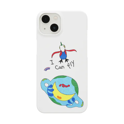 「I can fly 地球」スマホケース Smartphone Case