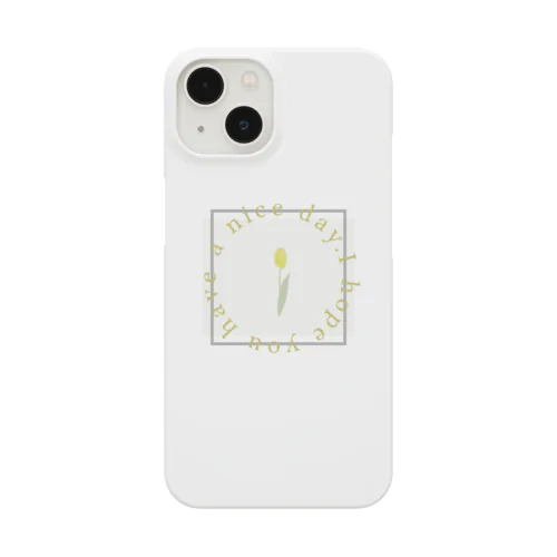 two frame* cream yellow Smartphone Case