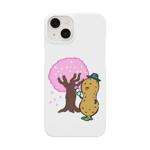 花見する落花生くん Smartphone Case