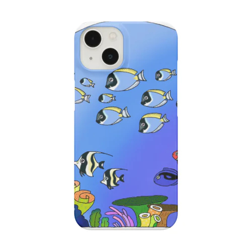 パウダーブルーが泳ぐ海 Smartphone Case