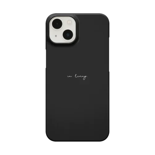 in living. black Smartphone Case