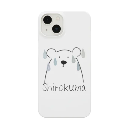 雨の日しろくま iPhone Smartphone Case