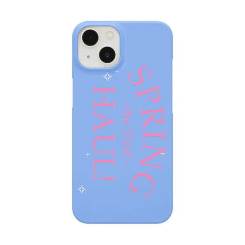 Spring Haul     blue×pink スマホケース