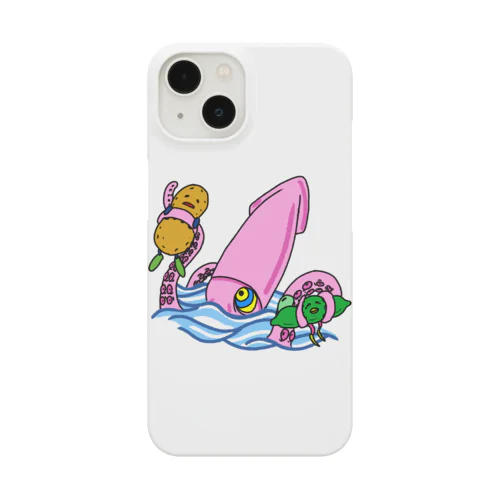 ダイオウイカと落花生くんとそらまめの助 Smartphone Case