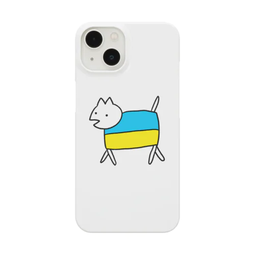 【ちょい安】ウクライナ国旗くん-ウクライナ国旗ねこ Smartphone Case