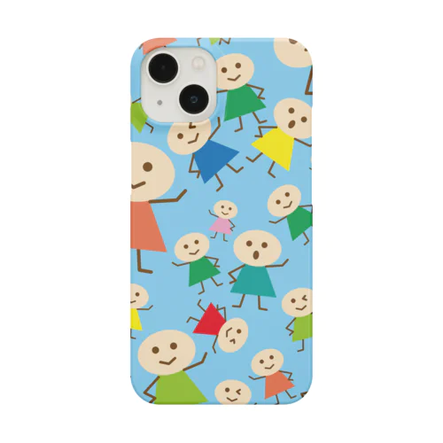 こびとわらわら 水色 Smartphone Case