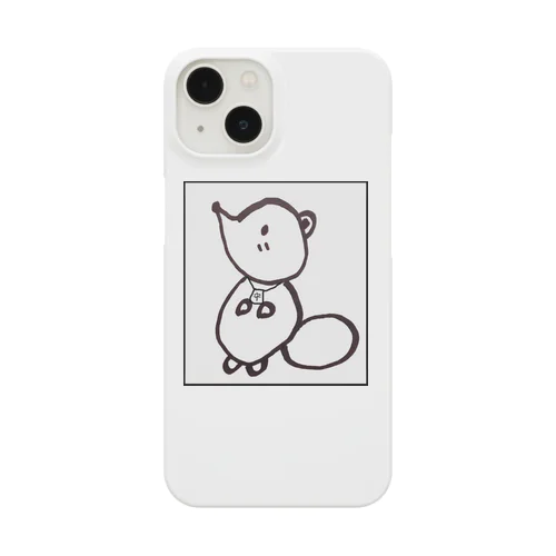 白狸のポンくん(枠入り) Smartphone Case