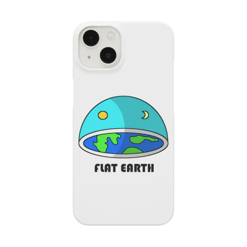 フラットアース　(FLAT　EARTH）透明背景 Smartphone Case