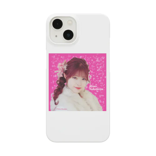 根古水ヒメ🌸No.1 ホットピンクラメ×振袖(アップ)［正方形］ฅ^ơωơ^ฅ♡ Smartphone Case