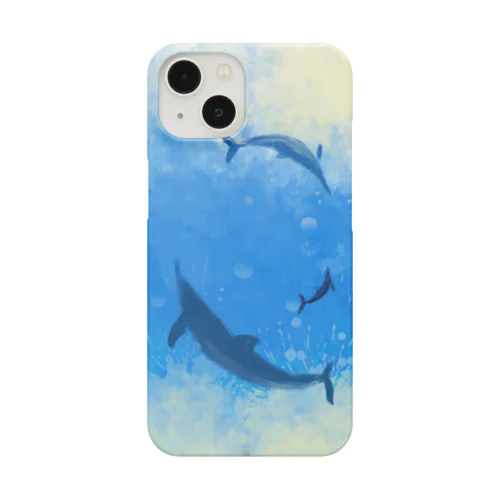 Dolphin paints スマホケース