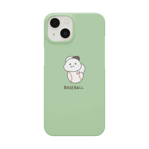 だいふくまるの野球スマホ02緑色。 Smartphone Case