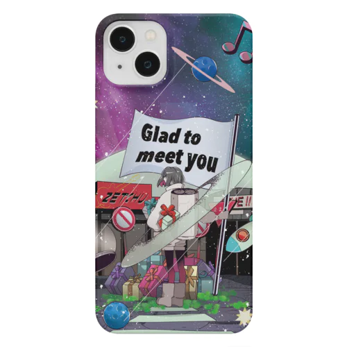 Glad to meet you スマートフォンケース Smartphone Case