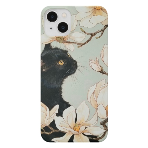 白木蓮と黒猫 Smartphone Case