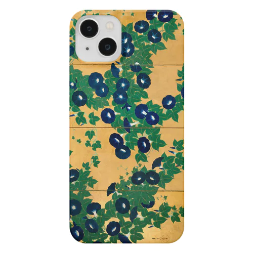 鈴木其一　朝顔図屏風　iPhoneケース Smartphone Case