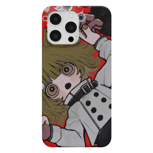 赤に落ちるミーちゃん Smartphone Case