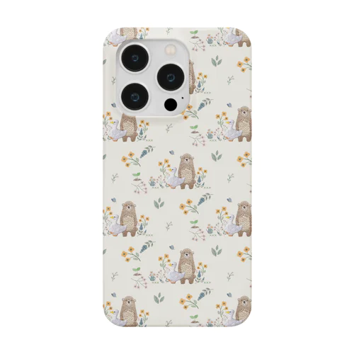 くまさんとアヒルさん　スマホケース Smartphone Case