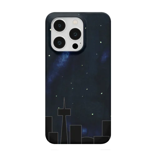 夜の街(宇宙) iPhone Smartphone Case