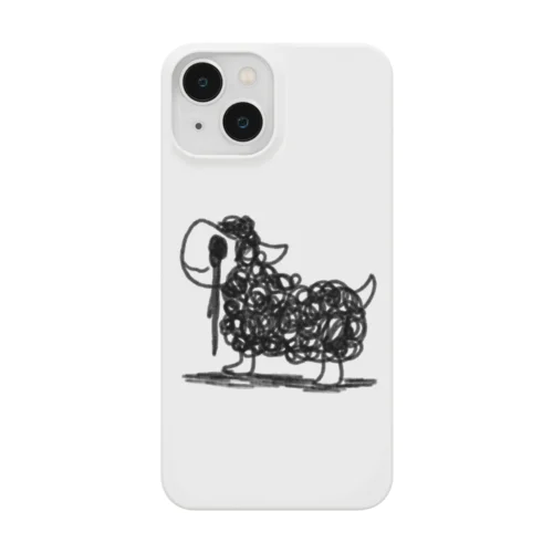 黒い涙を流す羊 Smartphone Case