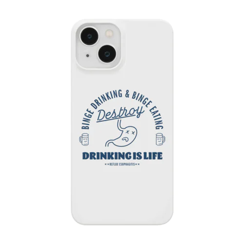 🍺暴飲暴食破壊飲酒人生 Smartphone Case