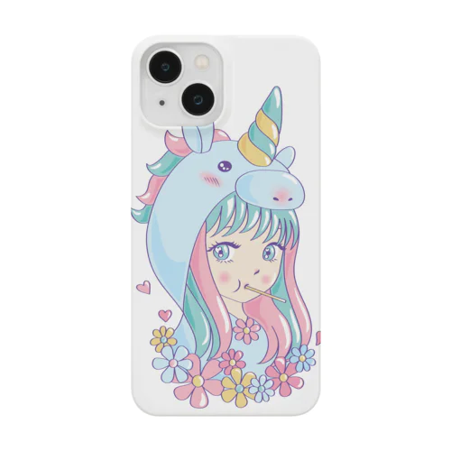 ユニコーンフードガール Smartphone Case