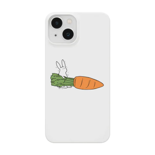 巨大にんじんを運びたいうさぎ Smartphone Case