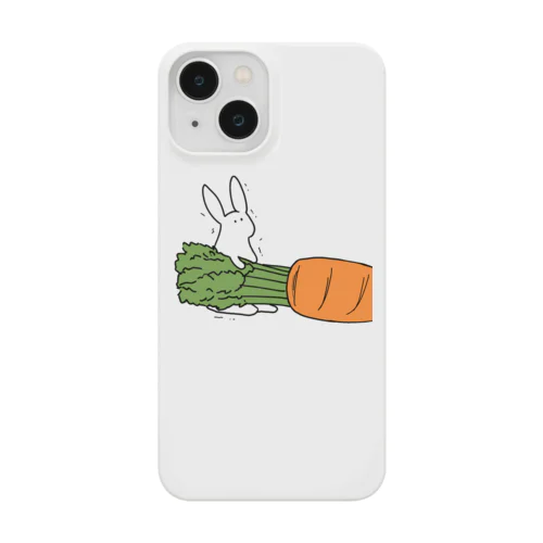 巨大にんじんを運びたいうさぎ Smartphone Case