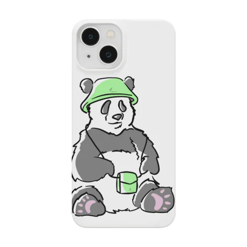 パンダ × バケットハット × ショルダーバッグ Smartphone Case
