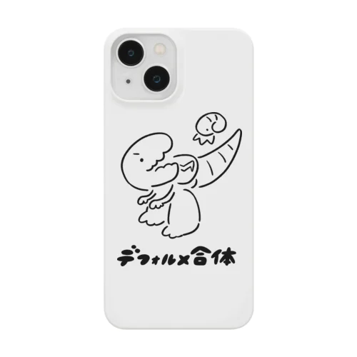 ティラノとアンモ（黒線） Smartphone Case