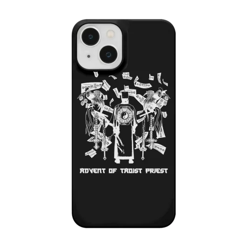 【白基調・黒背景】道士降臨 Smartphone Case