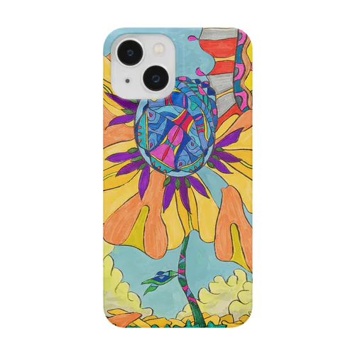 季節はずれの向日葵 iPhone Smartphone Case