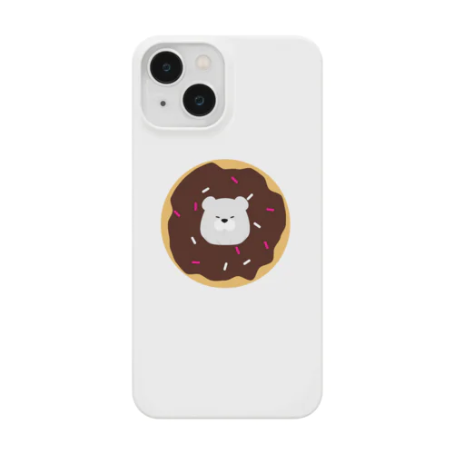 ドーナツに囚われたシロクマ チョコVer. Smartphone Case