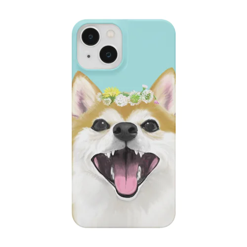 柴犬と花冠 Smartphone Case