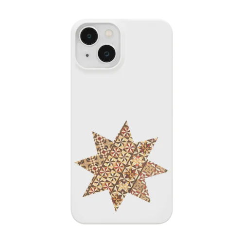 寄木　八芒星 ダビデの星 八角星、八線星、 星型八角形、ヘキサグラム  　縁起の良い神聖な図形  Smartphone Case