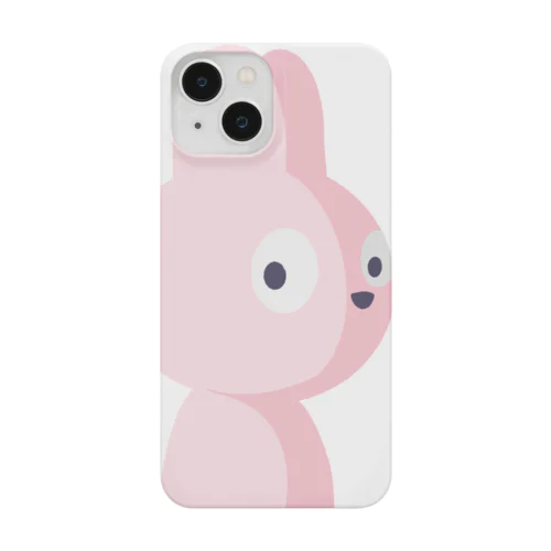 後ろにピンクのウサギ Smartphone Case