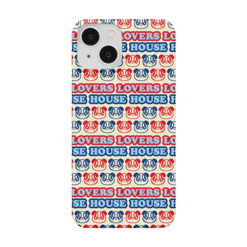 LOVERS HOUSE ボーダー柄　イエロー Smartphone Case