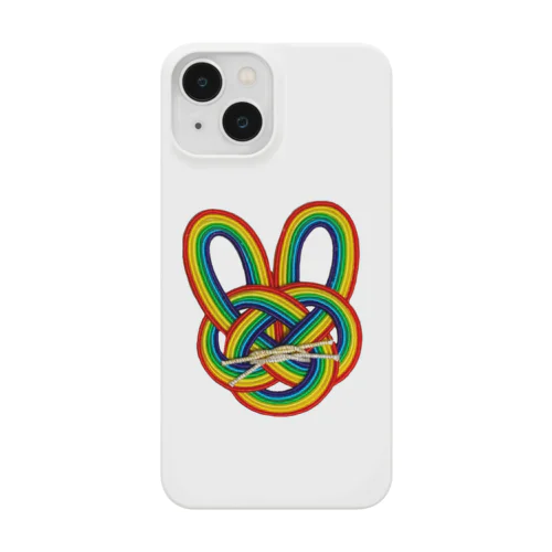 虹いろびより　水引　うさぎ柄 Smartphone Case