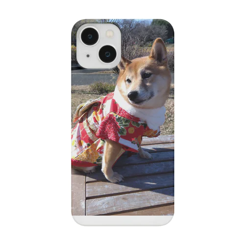 柴犬　着物001 Smartphone Case