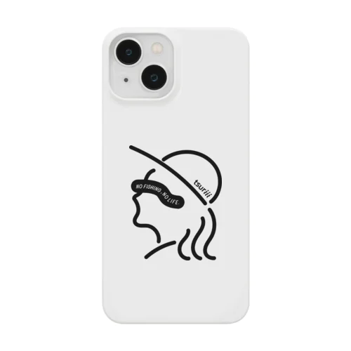 tsuriii GIRL_black iPhone Smartphone Case