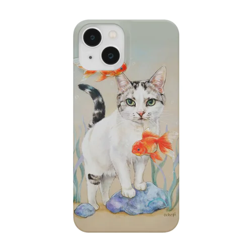 オランダ獅子頭と猫 Smartphone Case