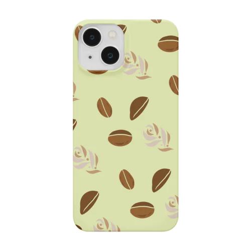 コーヒービーンズ　クリーム色 Smartphone Case