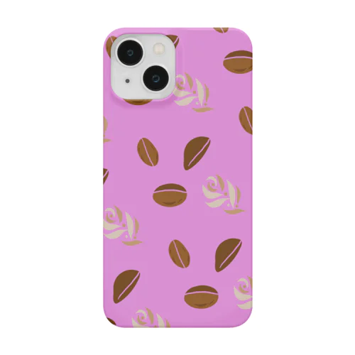 コーヒービーンズ　ピンク Smartphone Case