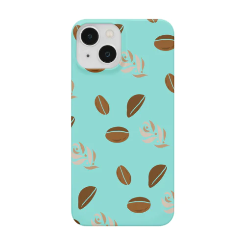 コーヒービーンズ　青 Smartphone Case