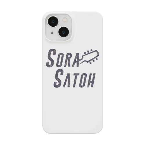 黒エレガント和柄 - Sora Satoh ギターロゴ Smartphone Case