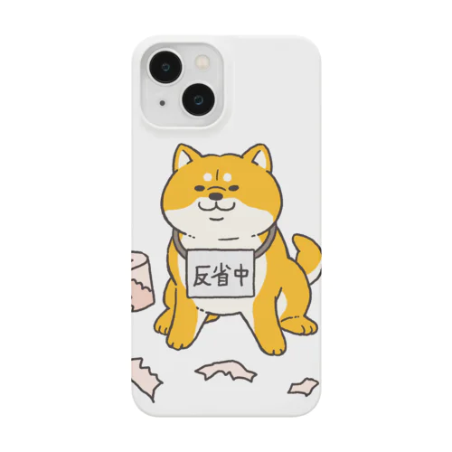 反省の色が見えない柴犬 Smartphone Case