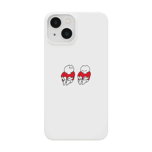 くま×くま(赤Tシャツ) Smartphone Case