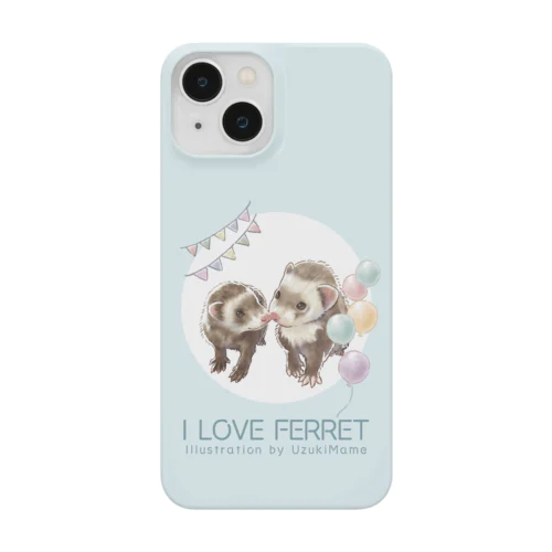 【No.16】I LOVE FERRET Smartphone Case