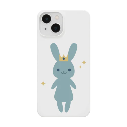 クラウンをかぶったうさぎの王子さま(スマホケース用) Smartphone Case